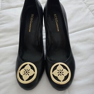 BCBG Leather Wedges, Size 6